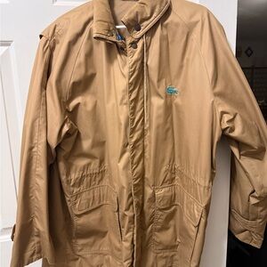 Vintage Lacoste Men's Tan Jacket